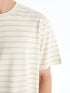 LC Waikiki Crew Neck Short Sleeve Striped Combed Cotton Men's T-shirt